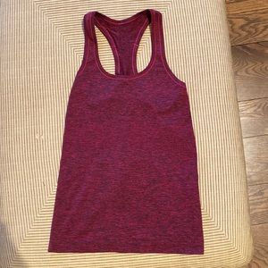 Lululemon Swiftly tank marled red